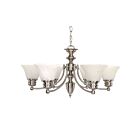 Nuvo Lighting Empire 60-356 6-Light Brushed Nickel Chandelier