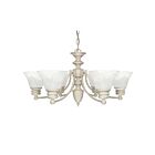Nuvo Lighting Empire 60-359 6-Light Textured White Chandelier
