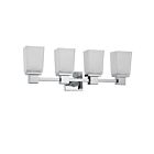 Nuvo Lighting Parker 60-4004 4-Light Polished Chrome Vanity Light