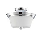 Nuvo Lighting 60-4087 Bento 2-Lights Polished Chrome Flush Mount
