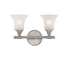 Nuvo Lighting Surrey 60-4142 2-Light Brushed Nickel Vanity Light