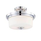 Nuvo Lighting 60-4593 Soho 2-Lights Polished Chrome Flush Mount