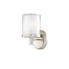 Nuvo Lighting 60-4641 Decker 1-Light Brushed Nickel Vanity Light