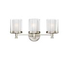 Nuvo Lighting Decker 60-4643 3-Light Brushed Nickel Vanity Light