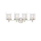 Nuvo Lighting Decker 60-4644 4-Light Brushed Nickel Vanity Light