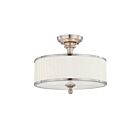 Nuvo Lighting 60-4737 Candice 3-Lights Brushed Nickel Flush Mount