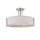 Nuvo Lighting 60-4758 Ge 3-Lights Brushed Nickel Flush Mount