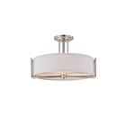 Nuvo Lighting 60-4758 Ge 3-Lights Brushed Nickel Flush Mount