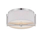 Nuvo Lighting 60-4761 Ge 2-Lights Brushed Nickel Flush Mount