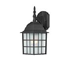 Nuvo Lighting 60-4906 Adams 1-Light Textured Black Wall Light