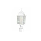 Nuvo Lighting 60-4907 Adams 1-Light White Outdoor Post Light