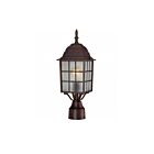 Nuvo Lighting 60-4908 Adams 1-Light Rustic Bronze Outdoor Post Light