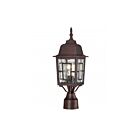 Nuvo Lighting 60-4928 Banyon 1-Light Rustic Bronze Outdoor Post Light