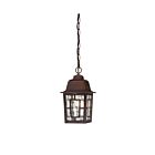 Nuvo Lighting 60-4932 Banyon 1-Light Rustic Bronze Outdoor Hanging Lantern