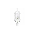 Nuvo Lighting 60-4974 Boxwood 1-Light White Outdoor Post Light