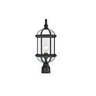 Nuvo Lighting 60-4976 Boxwood 1-Light Textured Black Outdoor Post Light