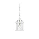 Nuvo Lighting 60-4977 Boxwood 1-Light White Outdoor Hanging Lantern