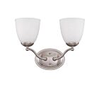 Nuvo Lighting Patton 60-5032 2-Light Brushed Nickel Vanity Light