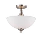 Nuvo Lighting 60-5044 Patton 3-Lights Brushed Nickel Flush Mount