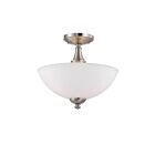 Nuvo Lighting 60-5044 Patton 3-Lights Brushed Nickel Flush Mount