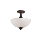 Nuvo Lighting 60-5144 Patton 3-Lights Prairie Bronze Flush Mount