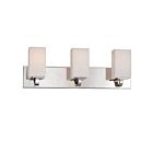 Nuvo Lighting Vista 60-5183 3-Light Polished Nickel Vanity Light
