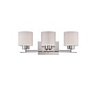 Nuvo Lighting Parallel 60-5203 3-Light Polished Nickel Vanity Light