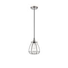 Nuvo Lighting 60-5401 Vintage 1-Light Polished Nickel Pendant 
