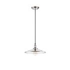 Nuvo Lighting 60-5409 Vintage 1-Light Polished Nickel Pendant