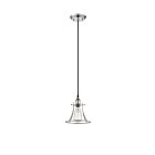 Nuvo Lighting 60-5411 Vintage 1-Light Polished Nickel Caged Pendant