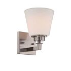 Nuvo Lighting Mobili 60-5451 1-Light Brushed Nickel Vanity Light