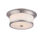 Nuvo Lighting Mobili 60-5460 2-Lights Brushed Nickel Flush Mount