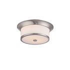 Nuvo Lighting 60-5460 Mobili 2-Lights Brushed Nickel Flush Mount