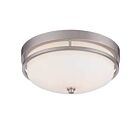 Nuvo Lighting Neval 60-5486 2-Lights Brushed Nickel Flush Mount