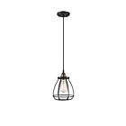 Nuvo Lighting 60-5501 Vintage 1-Light Rustic Bronze Caged Pendant 