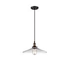 Nuvo Lighting 60-5508 Vintage 1-Light Rustic Bronze Pendant