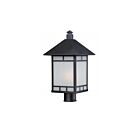 Nuvo Lighting 60-5605 Drexel 1-Light Stone Black Outdoor Post Light
