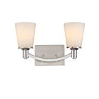 Nuvo Lighting Laguna 60-5822 2-Light Brushed Nickel Vanity Light