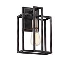 Nuvo Lighting 60-5856 Lake 1-Light Iron Black with Brushed Nickel Accents Vanity Light