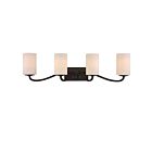 Nuvo Lighting Willow 60-5971 4-Light Forest Bronze Vanity Light