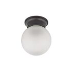 Nuvo Lighting 60-6012 1-Light 60W Mahogany Bronze Ball Ceiling Flush Mount