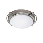 Nuvo Lighting 60-608 Polaris 2-Lights Brushed Nickel Flush Mount
