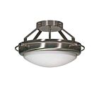 Nuvo Lighting 60-609 Polaris 2-Lights Brushed Nickel Flush Mount