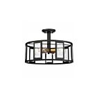 Nuvo Lighting 60-6413 Payne 240W Midnight Bronze Semi Flush Light