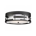 Nuvo Lighting 60-6434 Lansing 180w Textured Black Flush Mount