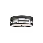 Nuvo Lighting 60-6434 Lansing 180W Textured Black Flush Mount