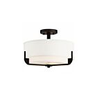 Nuvo Lighting 60-6545 Frankie 300W Aged Bronze Semi flush Mount