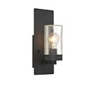 Nuvo Lighting Indie 60-6579 1-Light 60W Textured Black Incandescent Wall Sconce