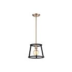 Nuvo Lighting Chassis 60-6641 1-Light 60W Copper Brushed Brass Rod Mini Pendant