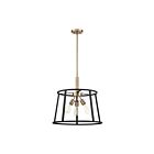 Nuvo Lighting Chassis 60-6642 3-Lights 180W Copper Brushed Brass Rod Pendant